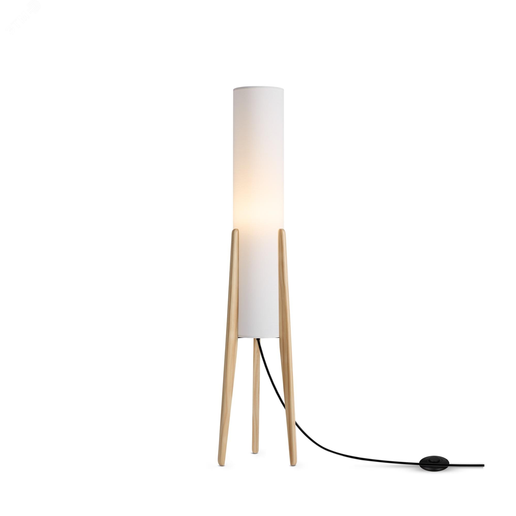 Изображение товара Напольный светильник торшер Bliss FR5543FL-01T из дерева и ткани