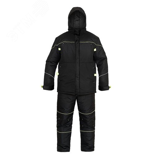 Изображение товара Костюм Карелия (куртка с полукомбинезоном), утепленный, черный, р. 52-54/170-176 (компл)