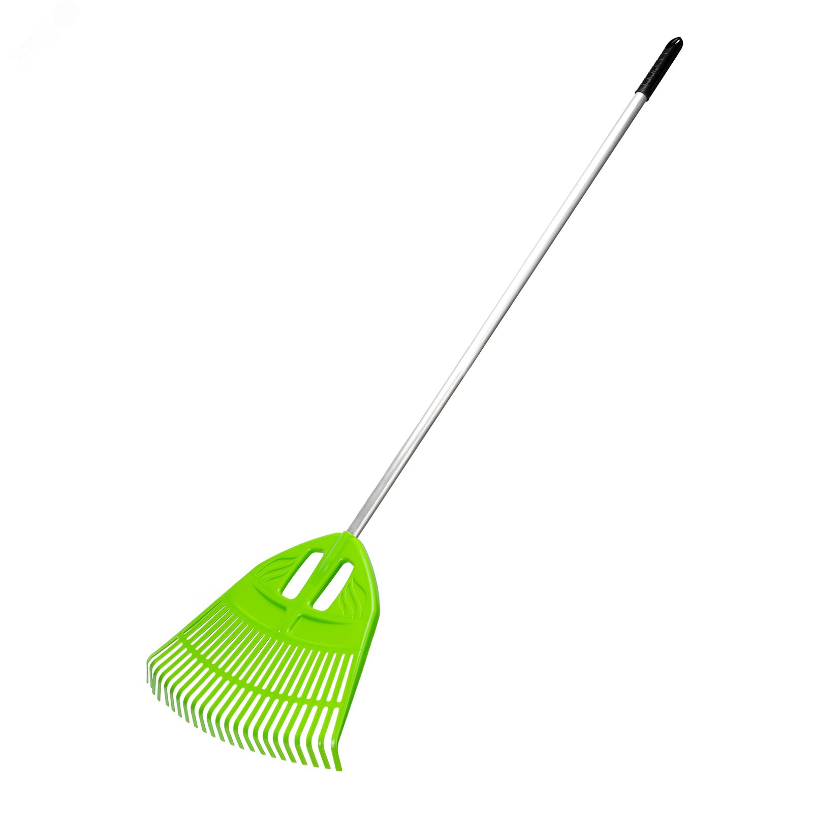 Изображение товара Грабли веерные пластиковые 495 мм 23 зуба алюминиевый черенок Россия