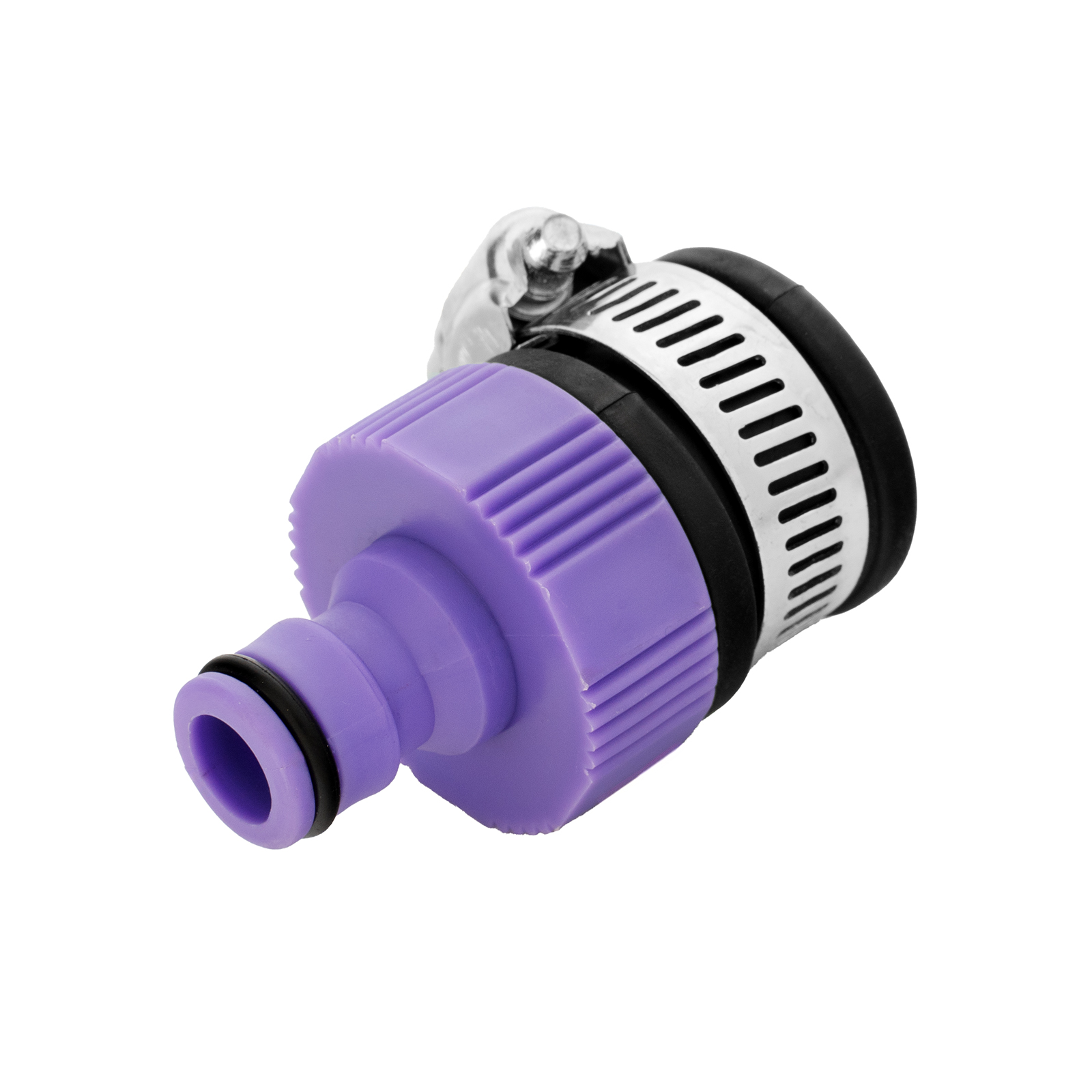 Адаптер пластмассовый, 3/4 с внешним хомутом