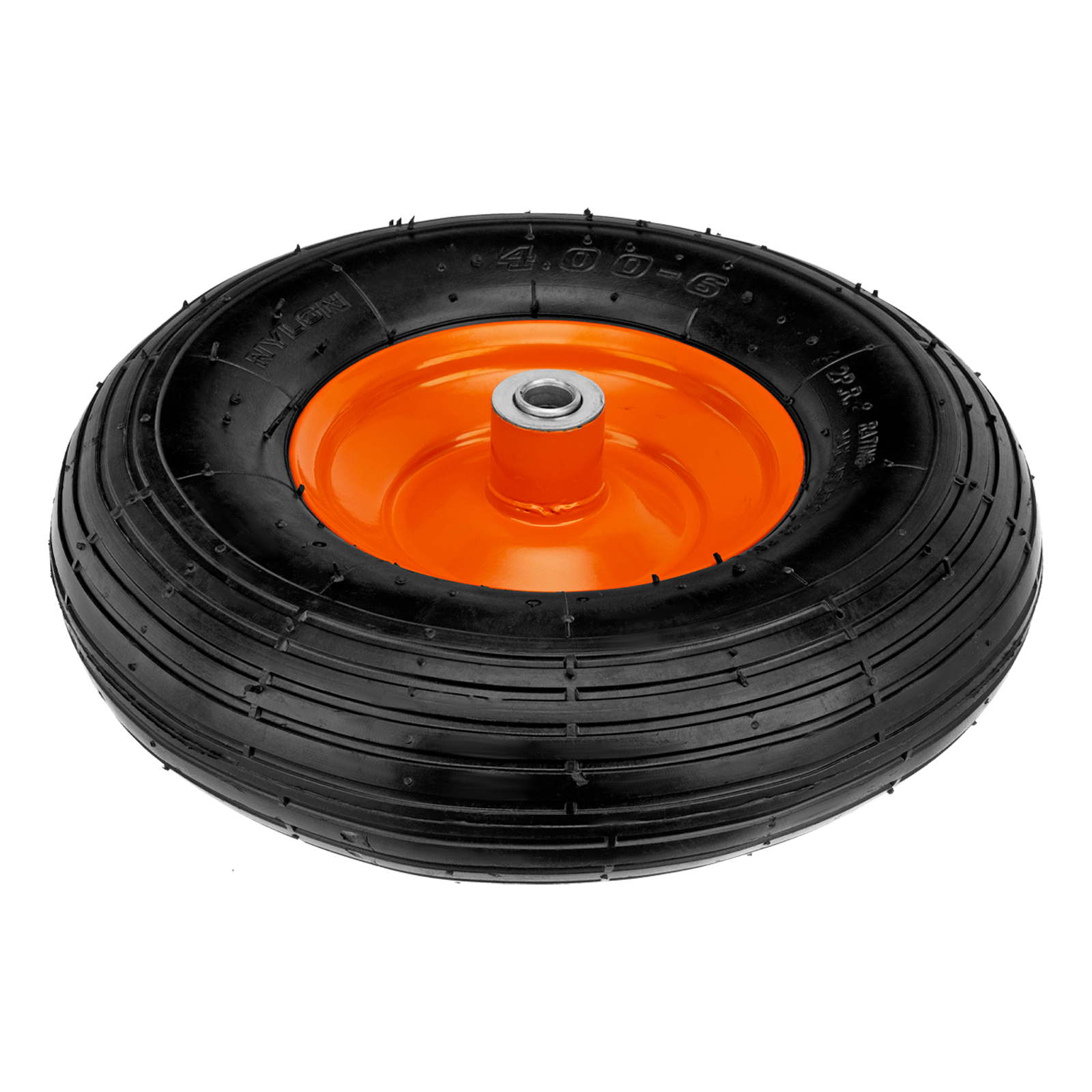 Колесо пневматическое, 4.00-6, D325 мм, подш. внут. диам. 16мм, длина оси 100мм