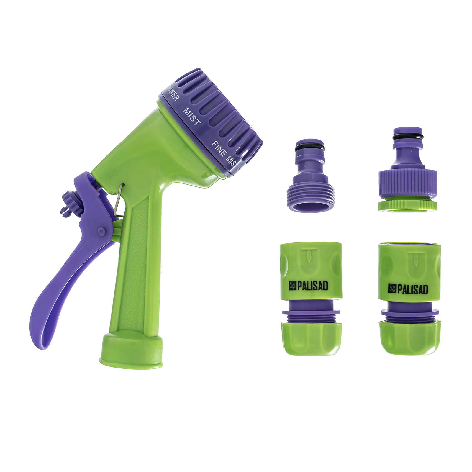 Набор поливочный, шланг 3/4' 15м, 7-реж пистолет, соед., адаптер