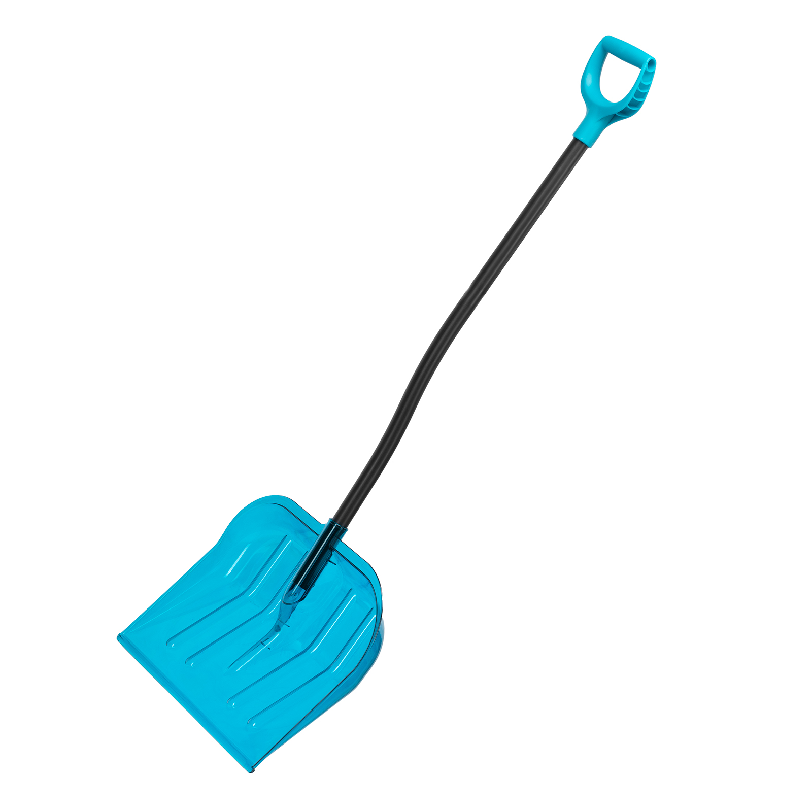 Лопата для уборки снега,поликарбонат,475х400х1385мм,алюминиевый черенок,ПВХ оплетка, LUXE