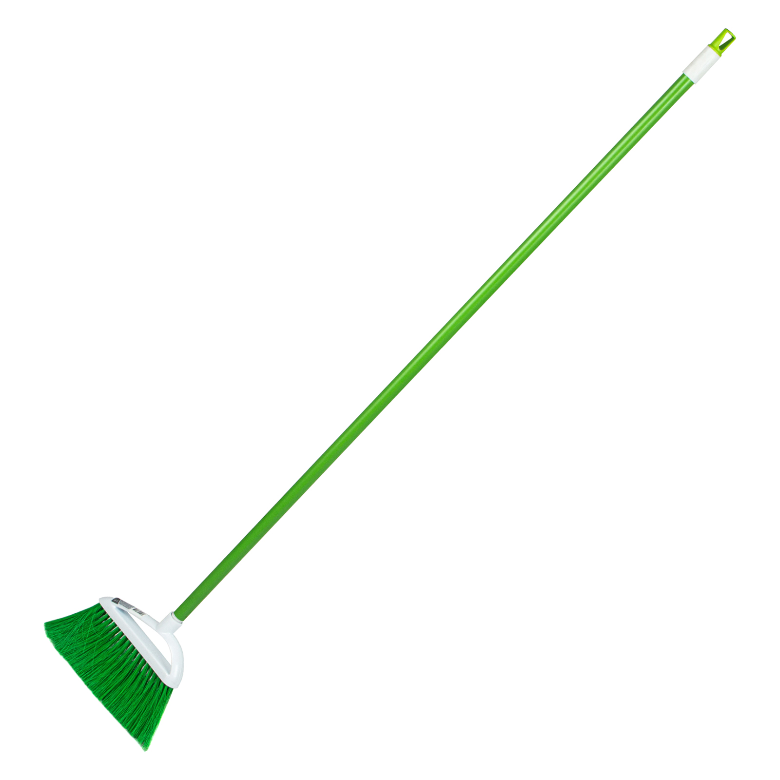 Щетка пластмасс. для подмет. пола, премиум, 23 см, c черенком, 120 см, салат. щетина, Home