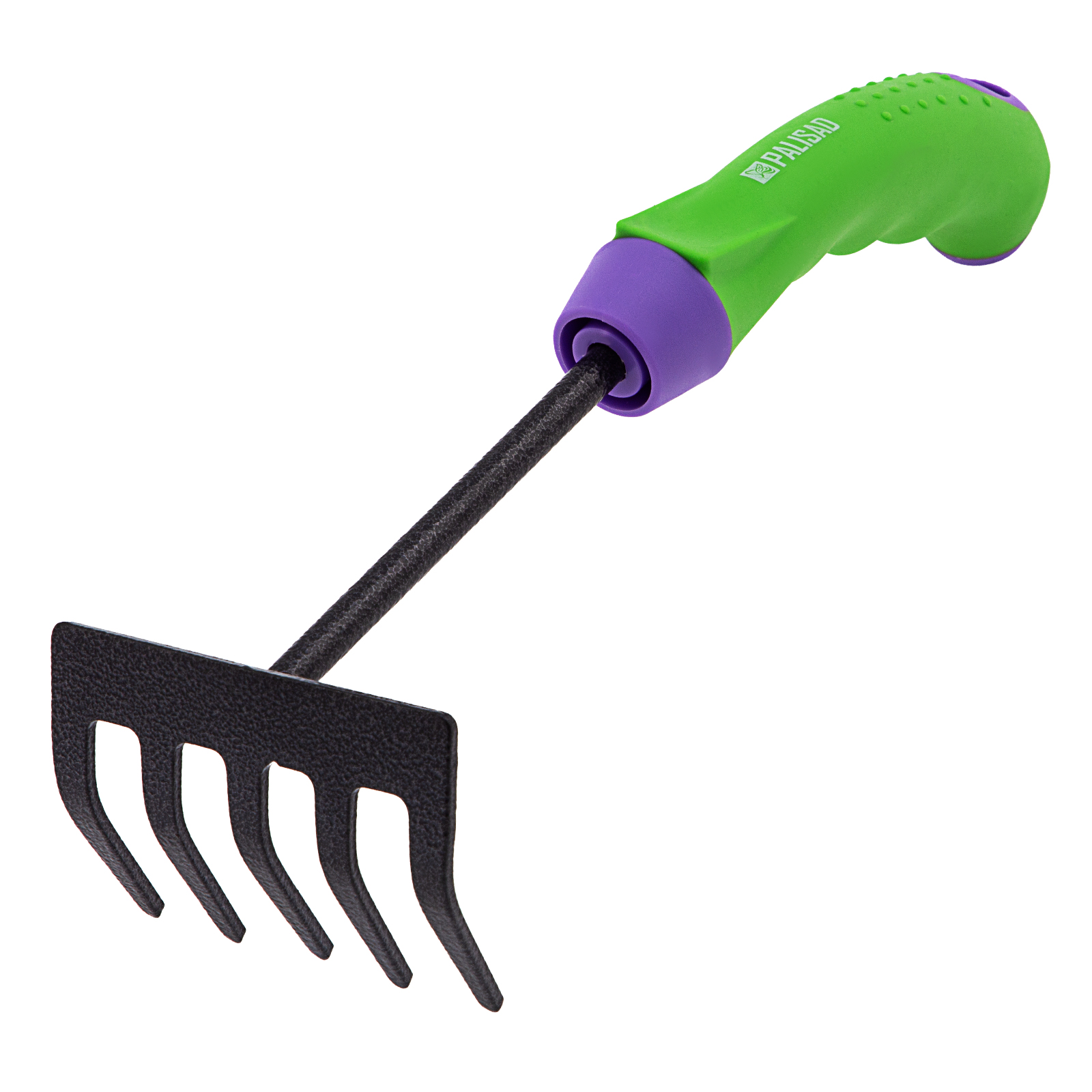 Грабли 5-зубые, 90х265 мм, стальные, обрезиненная эргономичная рукоятка, ERA