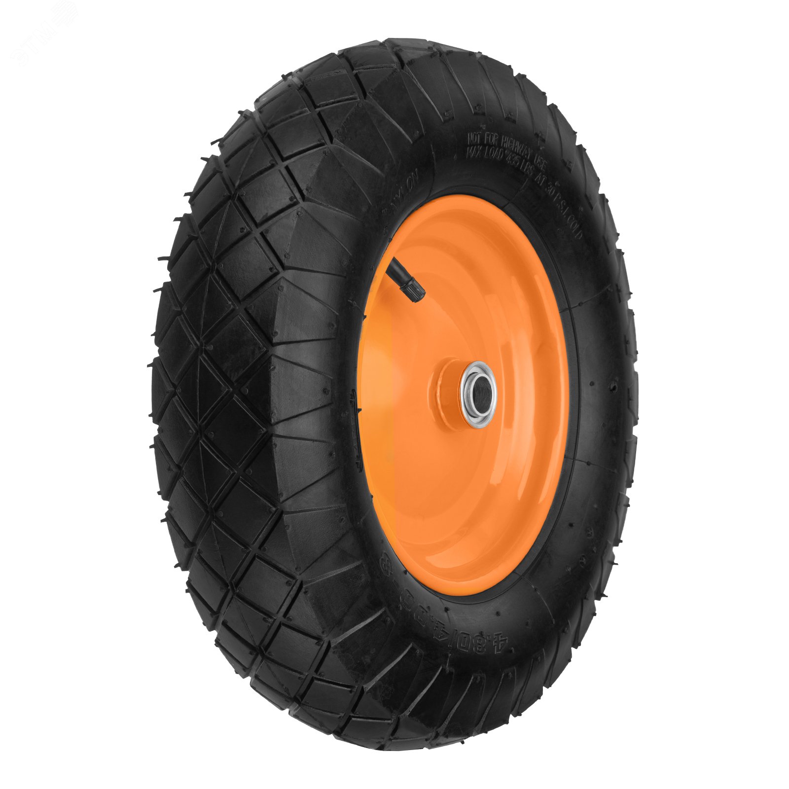 Изображение товара Пневматическое колесо 4.80/4.00-8 Palisad 68957 с шариковыми подшипниками