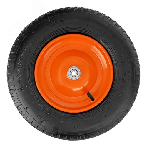Колесо пневматическое 4.80/4.00-8 D380мм, подш. внут. диам. 12мм, длина оси 90мм - фото 2