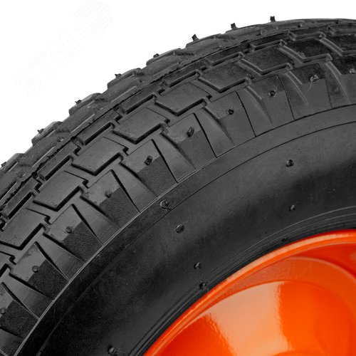 Колесо пневматическое 4.80/4.00-8 D380мм, подш. внут. диам. 20мм, длина оси 90мм - фото 4