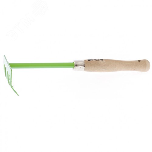 Изображение товара Грабли 5-зубые, 90х330 мм, стальные, деревянная рукоятка (шт)