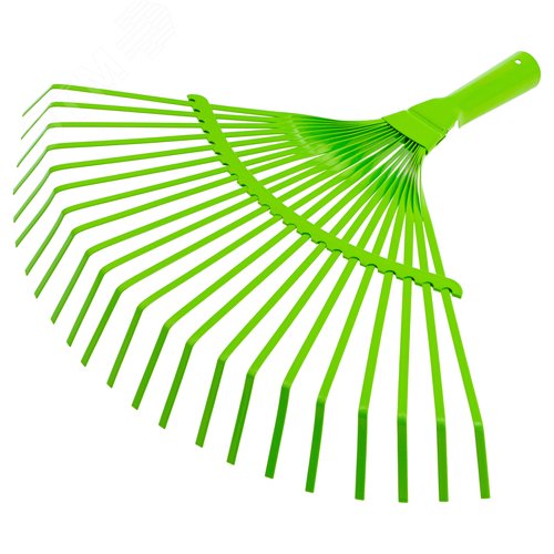 Изображение товара Грабли веерные стальные, 425 мм, 22 плоских зуба, эмалированные, без черенка (шт)