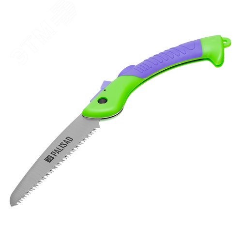 Изображение товара Пила садовая складная, 150 мм рабочая часть, пластиковая обрезиненная рукоятка (шт)
