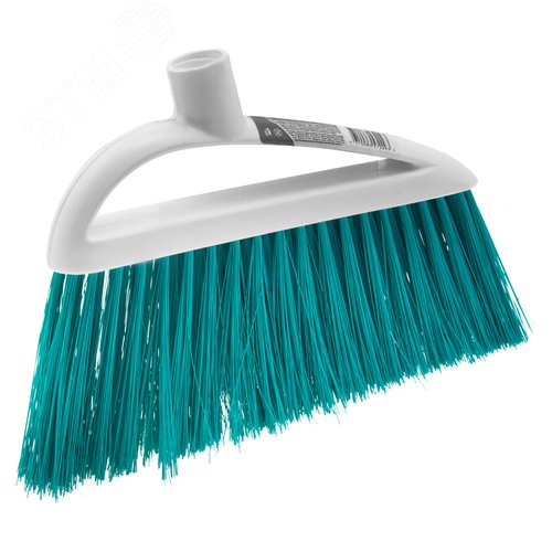Изображение товара Щетка пластмассовая для подметания пола, премиум, 23 см, без черенка, бирюз. щетина, Home (шт)