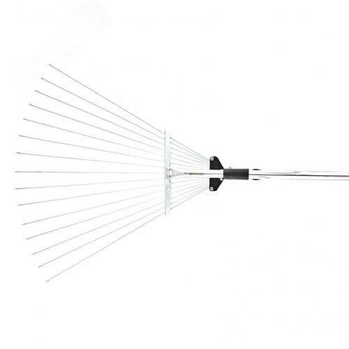 Изображение товара Грабли веерные стальные, 190-520х1200-1500 мм, 15 зубьев, раздвижные, стальной черенок (шт)