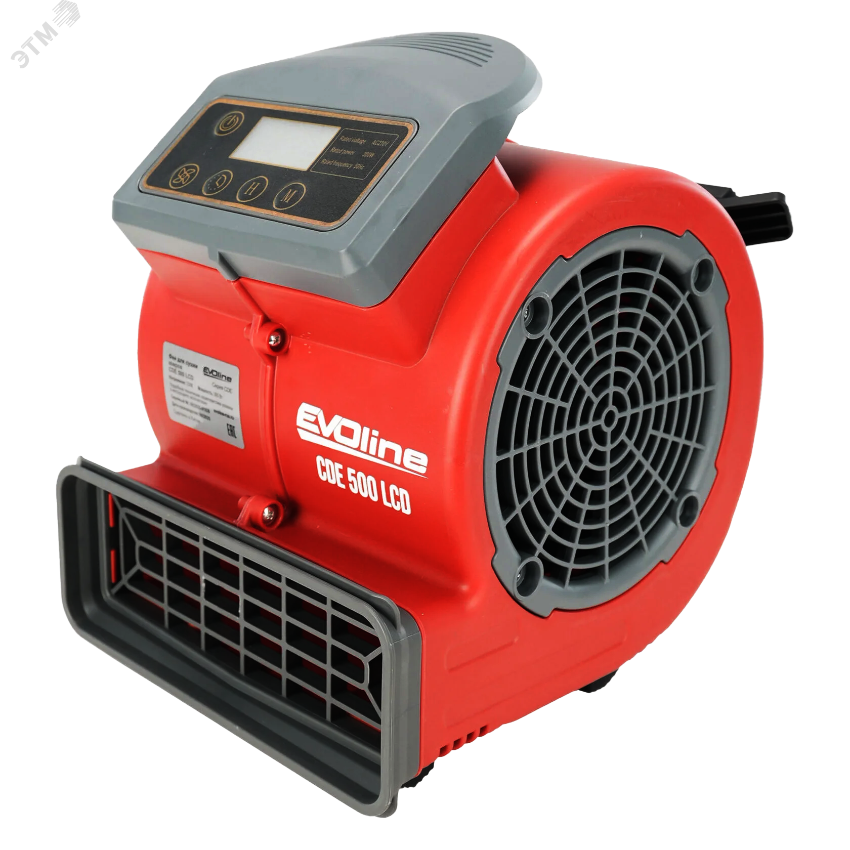 Изображение товара Фен для сушки ковров EvoLine CDE 500 LCD компактный и мощный