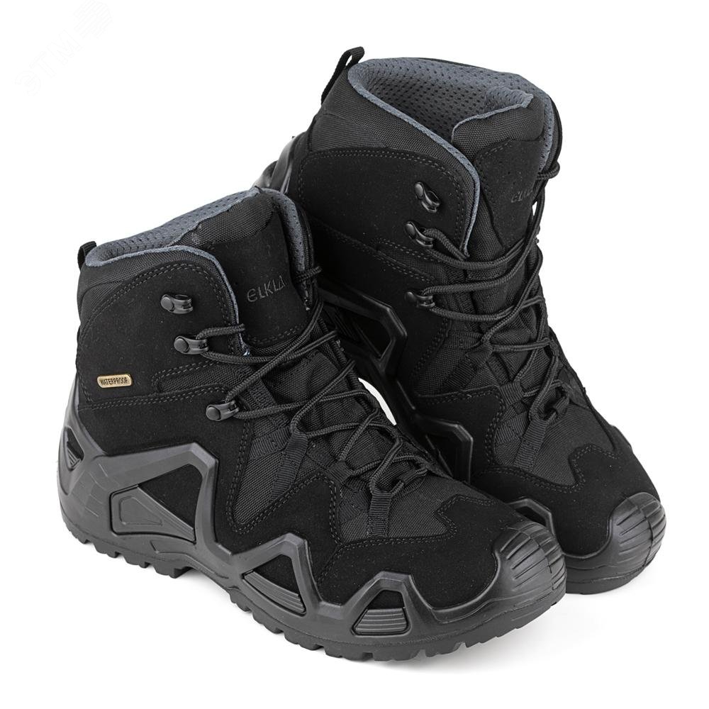 Изображение товара Ботинки треккинговые Elkland черные р.39 с ПУ подошвой