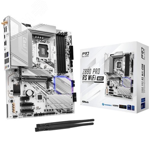 Изображение товара Материнская плата Z890 PRO RS WIFI WHITE, Intel Z890, ATX (шт)