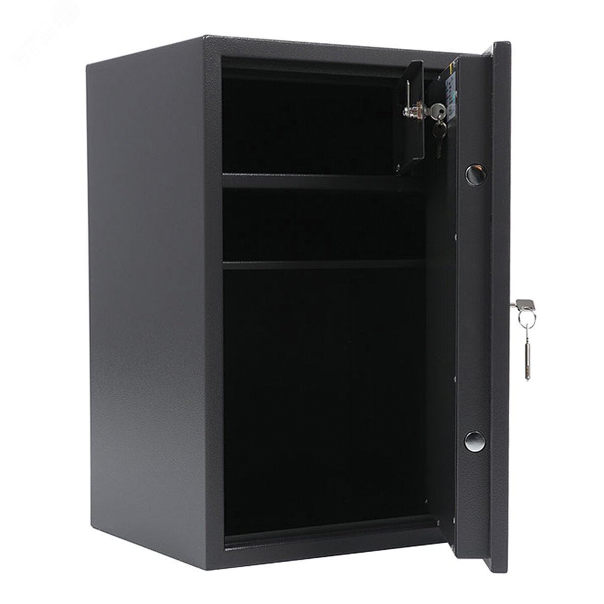 Изображение товара Сейф ''TSN-65Т'' (в650 х ш435 х г360, мм, 28 кг), ключевой замок+полка+трейзер, крепление к полу (шт)