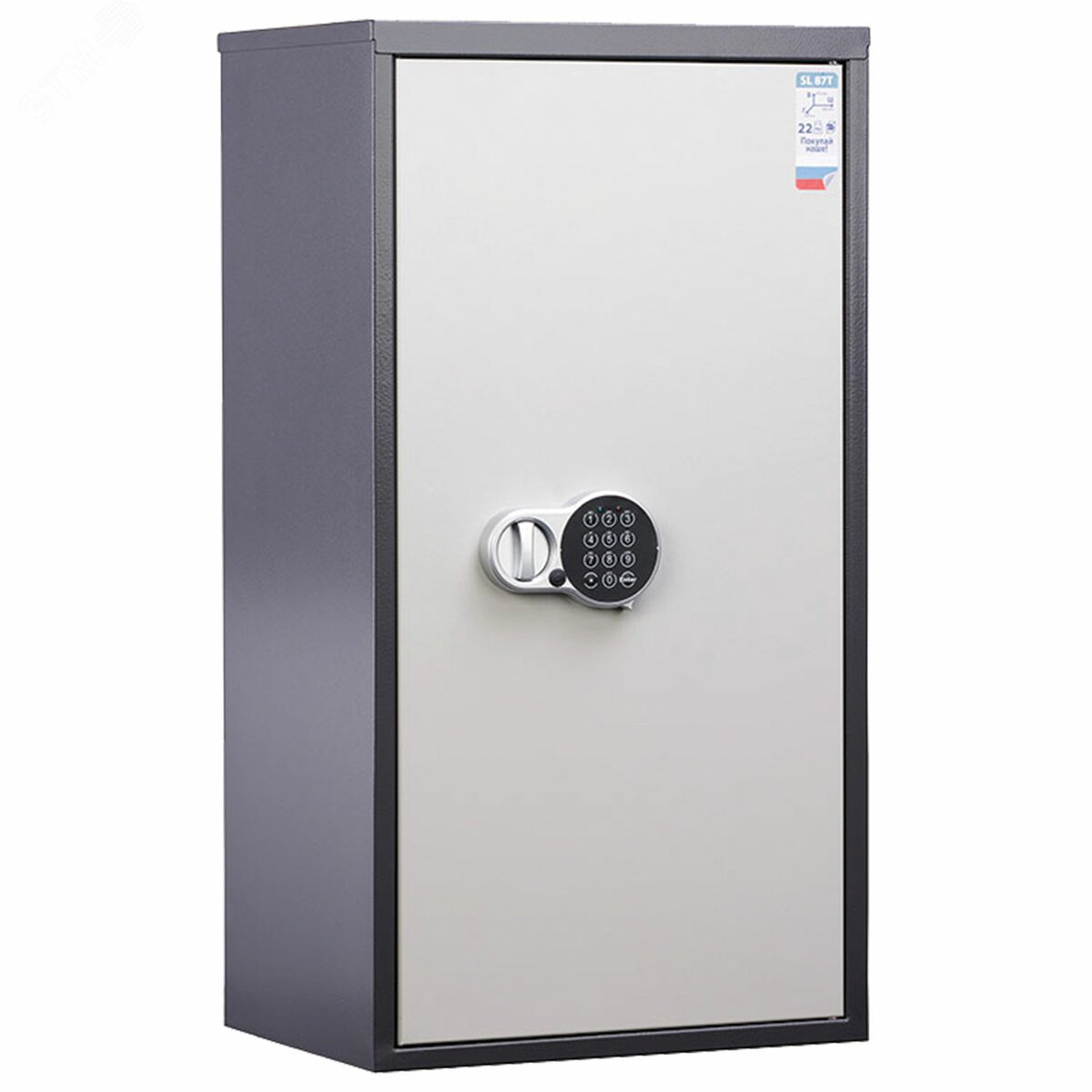 Изображение товара Шкаф металлический для документов ''SL-87ТEL'' графит, (в870 х ш460 х г340 мм, 21 кг), S10799090902 (шт)