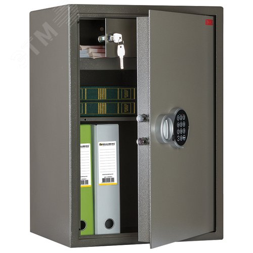 Изображение товара Сейф ''ТМ-63ТEL'' (в630 х ш440 х г355 мм, 29 кг), электронный замок, трейзер, полка (шт)
