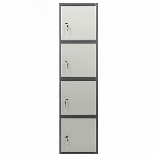 Изображение товара Шкаф металлический для документов ''SL-185/4'' графит, (в1800 х ш460 х г340 мм, 37кг), S10799182502 (шт)