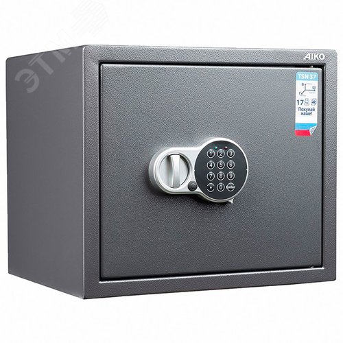 Изображение товара Сейф ''TSN-37 EL'' (в370 х ш435 х г381, мм, 17 кг), электронный замок, полка, S10399520414 (шт)