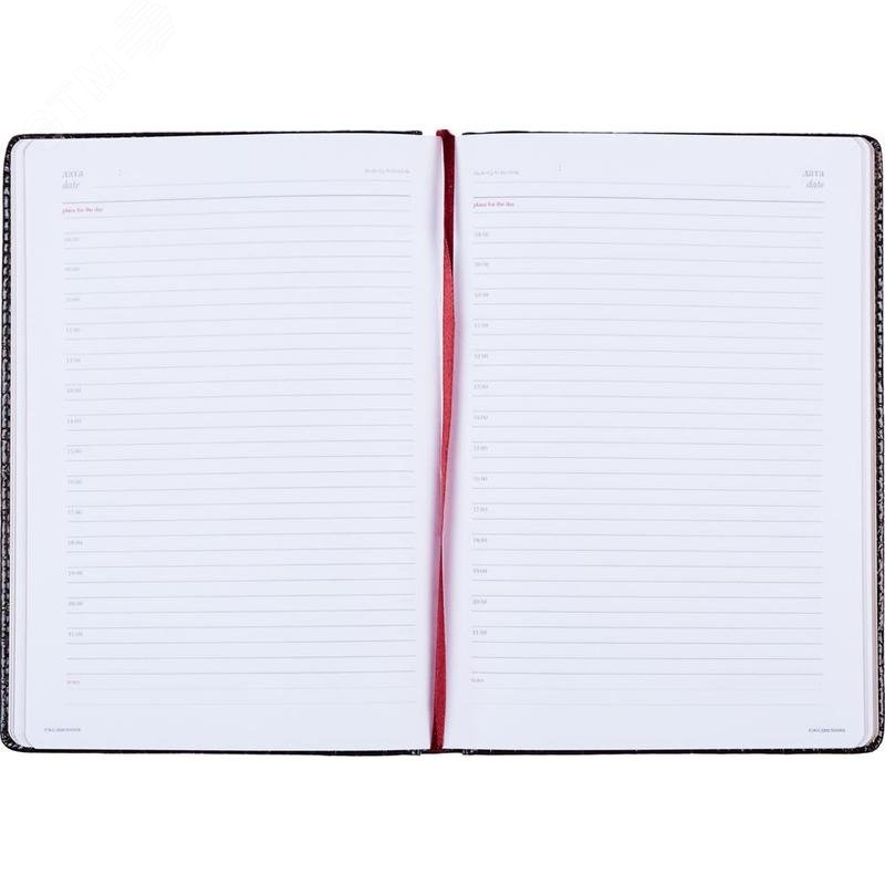 Изображение товара Ежедневник недатированный Attache Caiman искусственная кожа А5 136 листов коричневый (золотистый обрез) (шт)