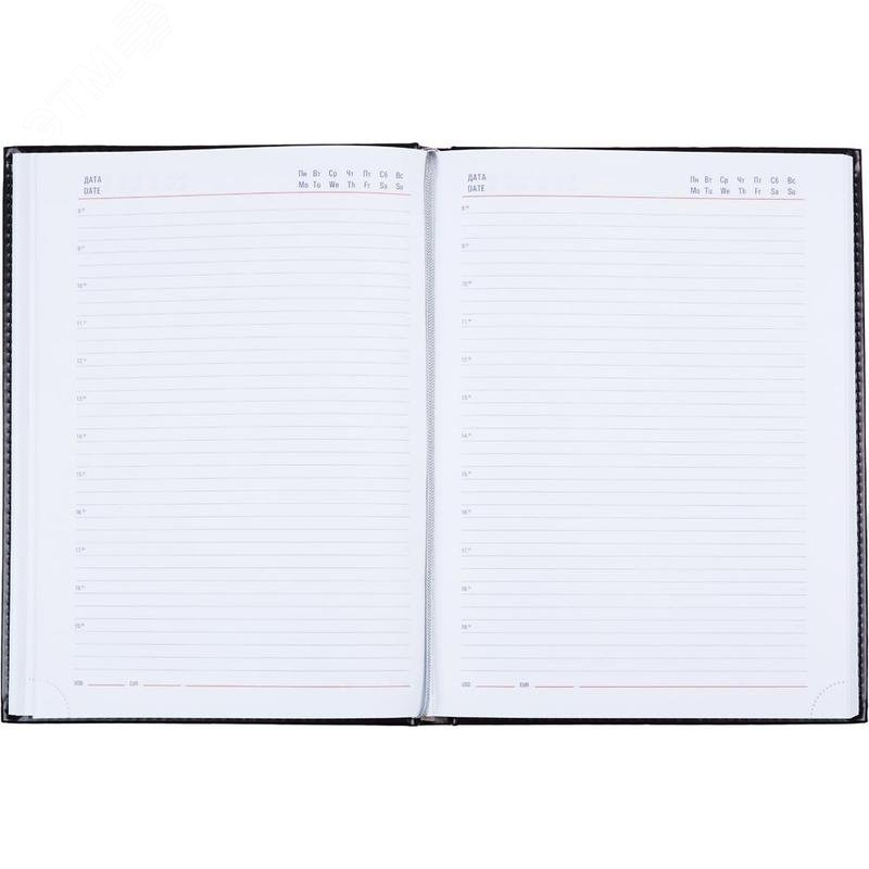 Изображение товара Ежедневник недатированный Attache Каньон искусственная кожа A4 176 листов черный (шт)