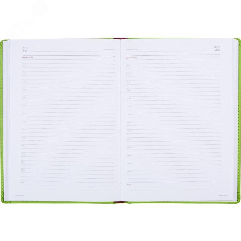 Изображение товара Ежедневник недатированный Attache Velvet искусственная кожа Soft Touch A5+ 136 листов салатовый (шт)