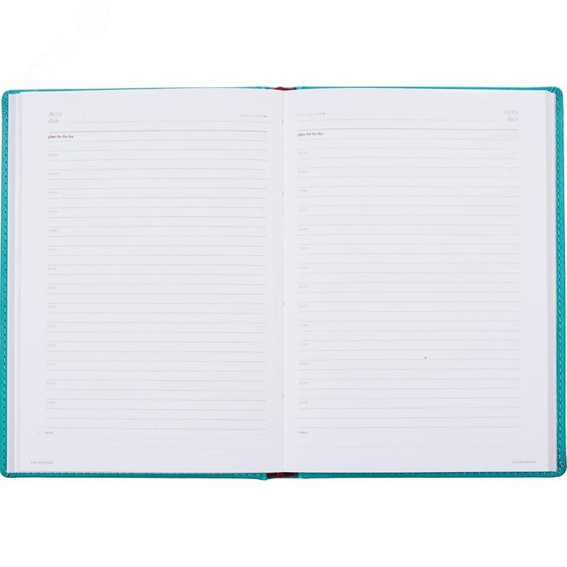 Изображение товара Ежедневник недатированный Attache Velvet искусственная кожа Soft Touch A5+ 136 листов бирюзовый (шт)