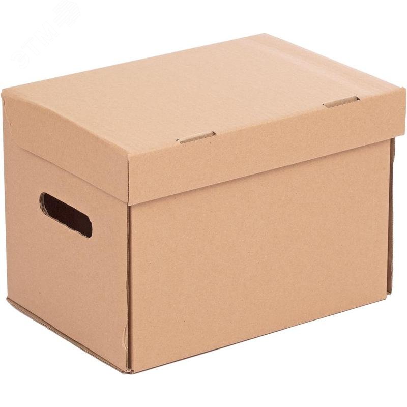 Изображение товара Короб архивный Т23 Делопроизводство 325х235х235 мм из гофрокартона (шт)