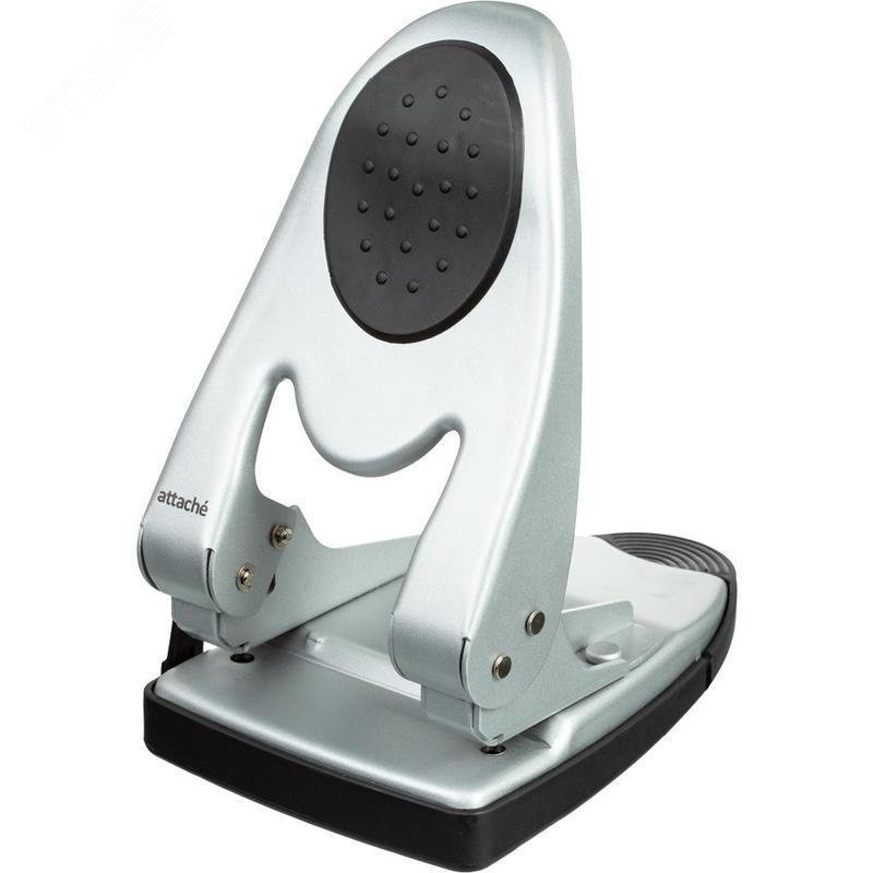 Изображение товара Дырокол Attache 6760 до 60 листов серебристый с линейкой (шт)