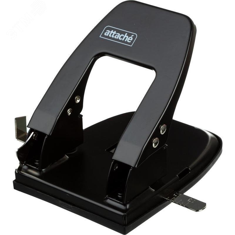 Изображение товара Дырокол Attache до 30 листов черный с линейкой (шт)