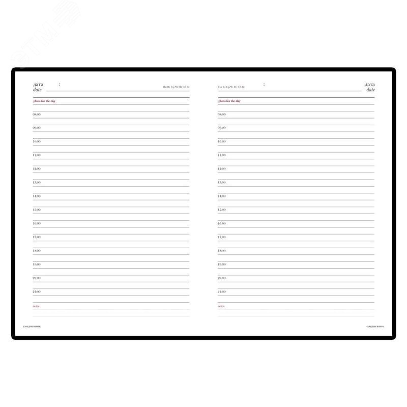 Изображение товара Ежедневник А6+ недатированный Attache Velvet черный 136 листов