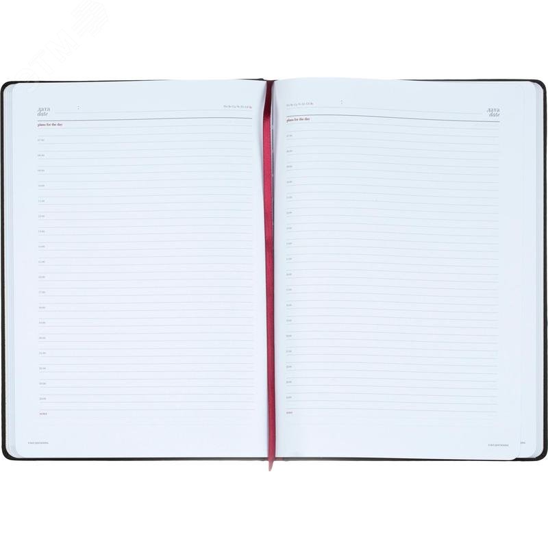 Изображение товара Ежедневник недатированный Attache Velvet искусственная кожа Soft Touch A4 136 листов черный (шт)