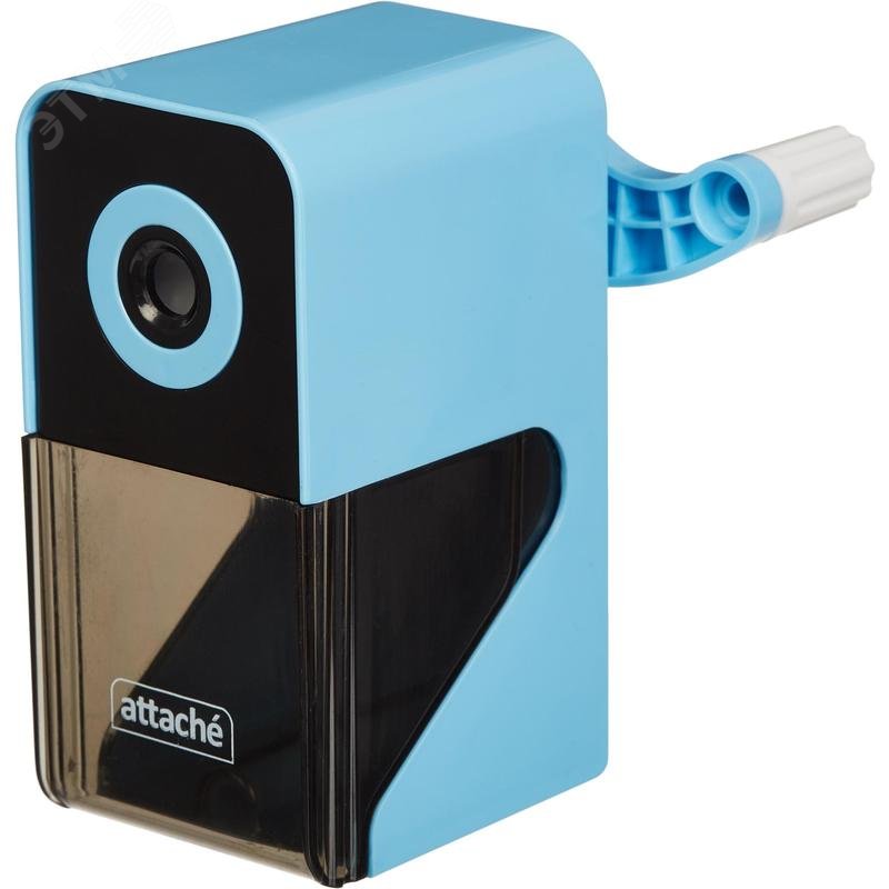 Изображение товара Механическая точилка для карандашей Attache Bright Colours голубой корпус