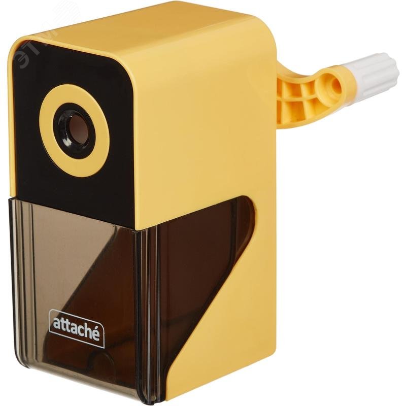 Изображение товара Механическая точилка для карандашей Attache Bright Colours желтый корпус