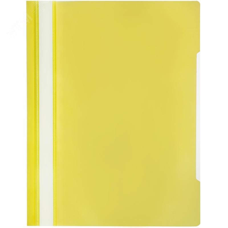 Изображение товара Скоросшиватель пластиковый Attache Элементари до 100 листов желтый (толщина обложки 0.15/0.18 мм, 10 штук в упаковке) (упак)