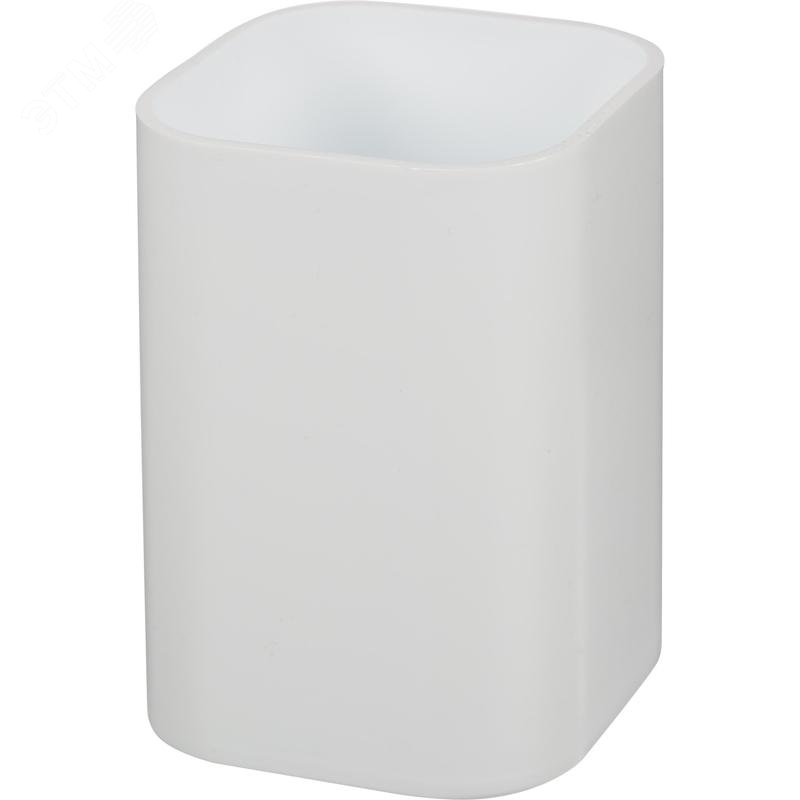 Изображение товара Подставка-стакан для канцелярских принадлежностей Attache белая 10x7x7 см
