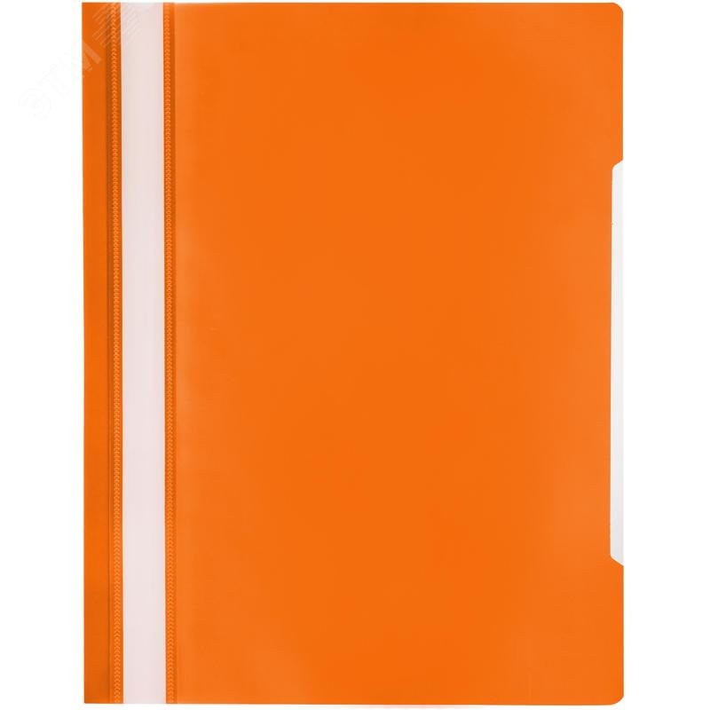 Изображение товара Скоросшиватель пластиковый Attache Элементари А4 до 100 листов оранжевый (толщина обложки 0.15/0.18 мм, 10 штук в упаковке) (упак)