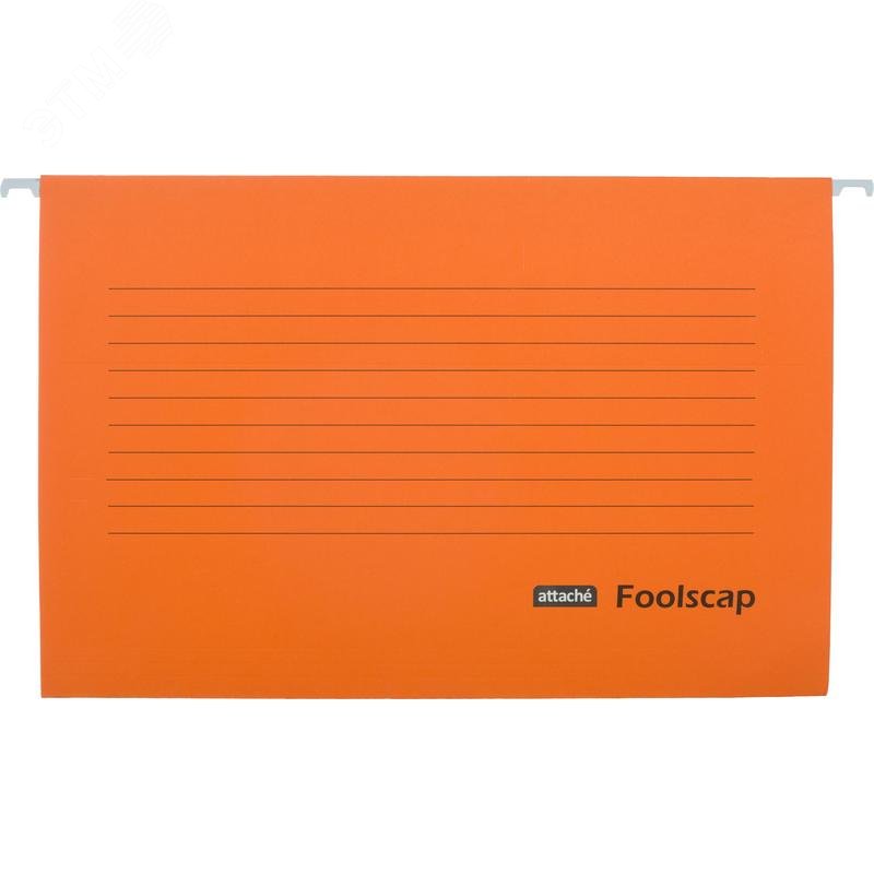 Изображение товара Папка подвесная Attache Foolscap оранжевая для 200 листов, 5 шт