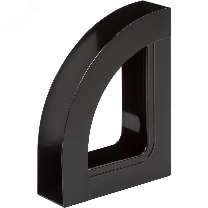 Изображение товара Вертикальный пластиковый лоток для бумаг 70 мм Attache Economy Респект черный