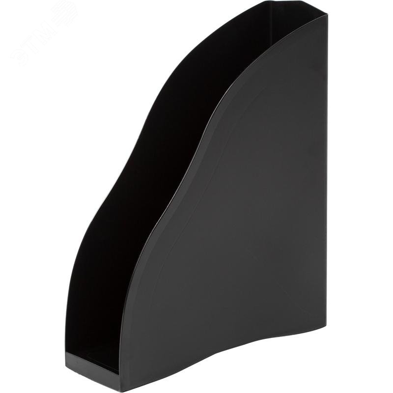 Изображение товара Лоток вертикальный для бумаг 85 мм Attache Космос пластиковый черный (шт)