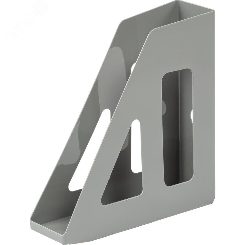 Изображение товара Вертикальный пластиковый лоток для бумаг Attache 250x70x253 мм серый