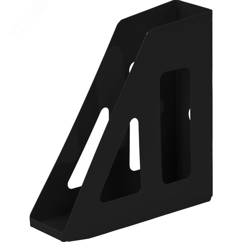 Изображение товара Вертикальный лоток для бумаг Attache 70 мм пластиковый черный