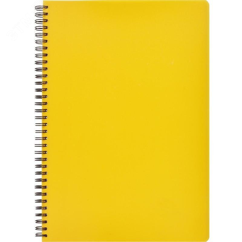 Изображение товара Бизнес-тетрадь Attache Bright colours A4 96 листов желтая в клетку на спирали (220x297 мм) (шт)