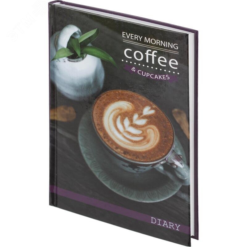 Изображение товара Ежедневник недатированный Attache Coffee 7БЦ A5 128 листов комбинированный (шт)