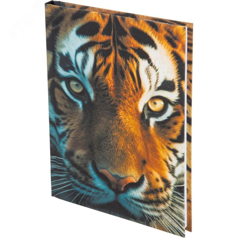 Изображение товара Ежедневник недатированный Attache Economy Взгляд тигра7БЦ Soft Touch А5 128 листов с рисунком (шт)