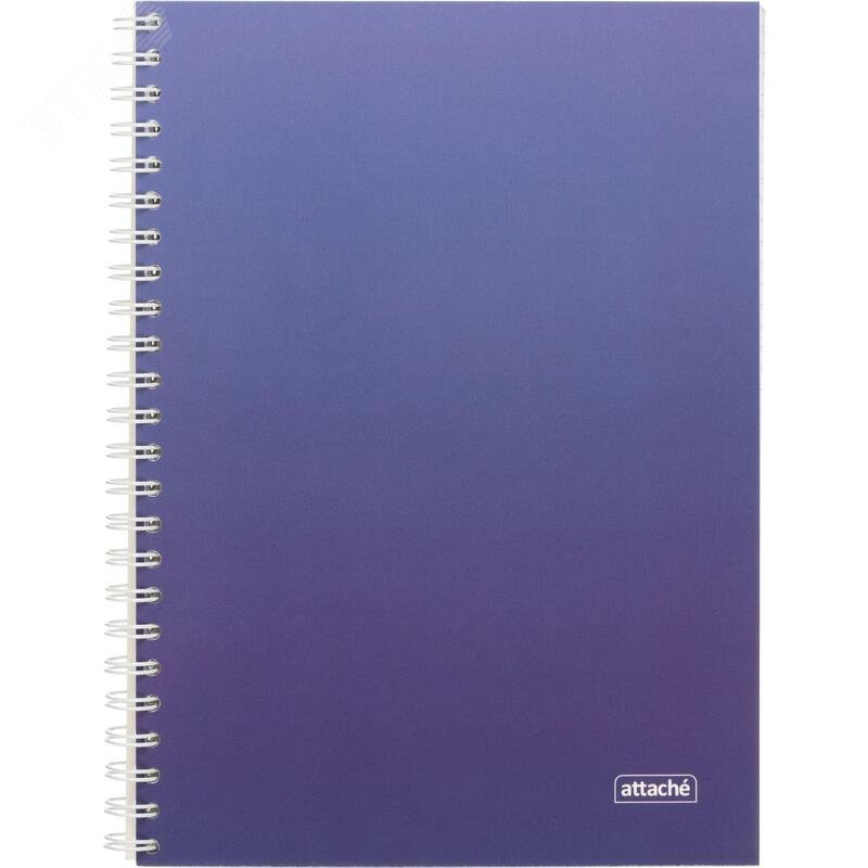 Изображение товара Бизнес-тетрадь Attache Градиент А5 96 листов синяя в клетку гребень УФ-лак (204х146 мм) (шт)