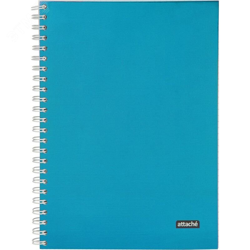 Изображение товара Бизнес-тетрадь Attache Metallic А5 96 листов синяя в клетку гребень фольга (204х146 мм) (шт)