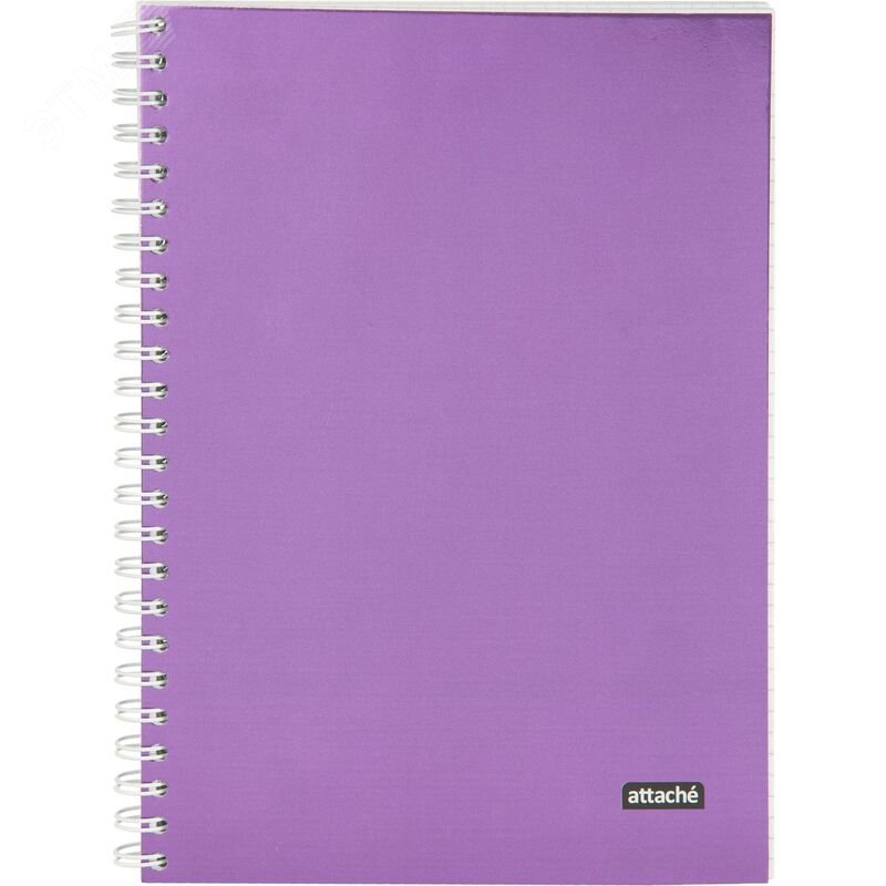 Изображение товара Бизнес-тетрадь Attache Metallic А5 96 листов фиолетовая в клетку гребень фольга (204х146 мм) (шт)
